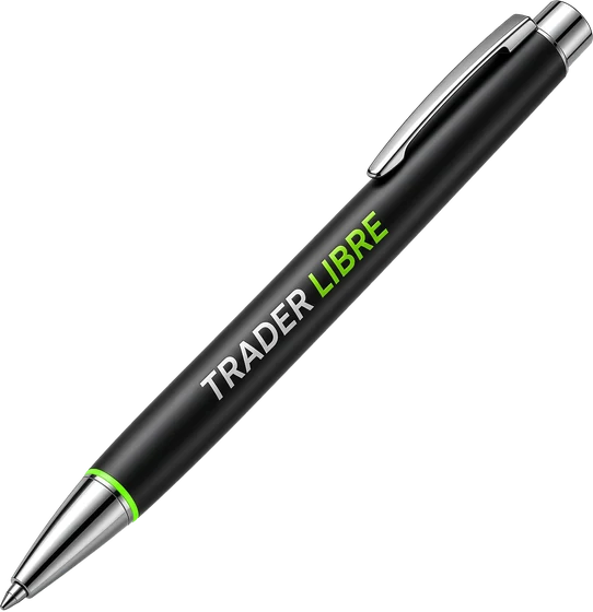 Stylo métal noir Trader Libre